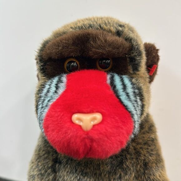 Cheeks Baboon 12 Inch TY The Beanie Buddies Collection 2001 Stuffed Monkey Plush - Picture 2 of 8